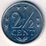 Антильские острова, 2 1/2 цента (1985 г.)