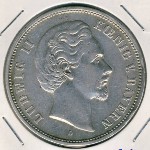 Бавария, 5 марок (1876 г.)
