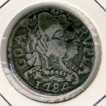 Португальская Индия, 1 рупия (1784 г.)