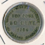 Реюньон, 50 центов (1896 г.)