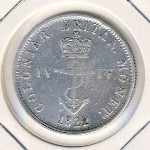 Британская Индия, 1/4 доллара (1822 г.)