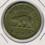 Гренландия, 5 крон (1944 г.)