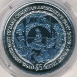 Виргинские острова, 5 долларов (2010 г.)