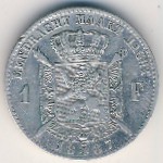 Бельгия, 1 франк (1886–1887 г.)