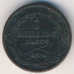 Швеция, 1/6 скиллинга (1844&ndash;1855 г.)