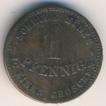 Saxe-Coburg-Gotha, 1 pfennig, 1868&ndash;1870