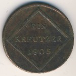 Salzburg, 1 kreuzer, 1804–1806