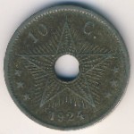 Бельгийское Конго, 10 сентим (1924 г.)