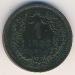 Венгрия, 1 крейцер (1868 г.)