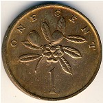 Jamaica, 1 cent, 1969–1971