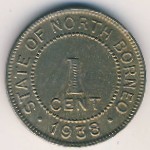 Северное Борнео, 1 цент (1938 г.)