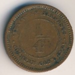 Straits Settlements, 1/4 cent, 1889&ndash;1901