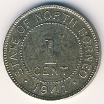 Северное Борнео, 1 цент (1941 г.)