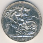 Великобритания, 1 крона (1897 г.)