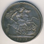 Великобритания, 1 крона (1893 г.)