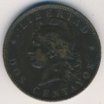 Argentina, 2 сентаво, 1891