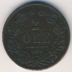 Sweden, 2 эре, 1872