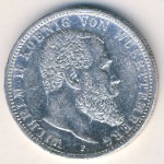 Вюртемберг, 2 марки (1892&ndash;1914 г.)