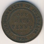 Австралия, 1/2 пенни (1936 г.)
