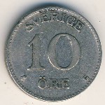 Sweden, 10 эре, 1940