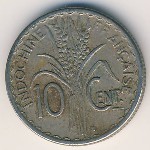 French Indo China, 10 центов, 1941