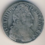 Франция, 1 1/2 экю (1711 г.)