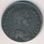 Великобритания, 1 крона (1672 г.)
