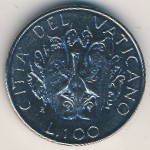 Vatican City, 100 лир, 1989