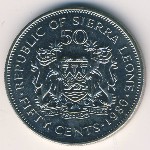 Sierra Leone, 50 cents, 1972–1984