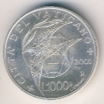 Vatican City, 1000 лир, 2001