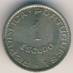 Sao Tome and Principe, 1 escudo, 1951