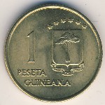 Equatorial Guinea, 1 peseta, 1969