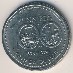 Canada, 1 доллар, 1974