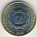 Argentina, 2 песо, 2011