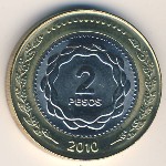 Argentina, 2 песо, 2011