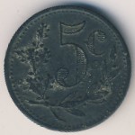Алжир, 5 сентим (1917 г.)