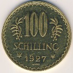 Austria, 100 шиллингов, 1927