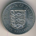 Jersey, 5 шиллингов, 1966