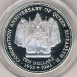 Фиджи, 10 долларов (1993 г.)