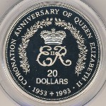 Niue, 20 долларов, 1993