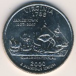 США, 1/4 доллара (2000 г.)
