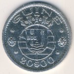 Guinea-Bissau, 20 escudos, 1952