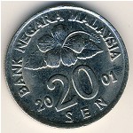 Малайзия, 20 сен (1989&ndash;2008 г.)