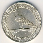 Weimar Republic, 3 reichsmark, 1930