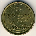 Турция, 5000 лир (1995–1998 г.)