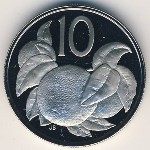Cook Islands, 10 cents, 1972–1983