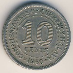 Malaya, 10 cents, 1948–1950