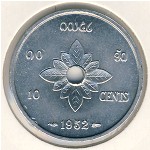 Лаос, 10 центов (1952 г.)