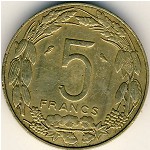 Equatorial African States, 5 francs, 1961–1962