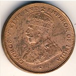 Цейлон, 1/2 цента (1912&ndash;1926 г.)